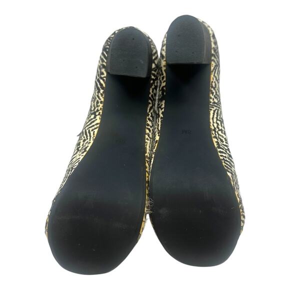 Jeffrey Campbell Lita Havana Last Fur Zebra Platform Booties Size 8 - Picture 9 of 9